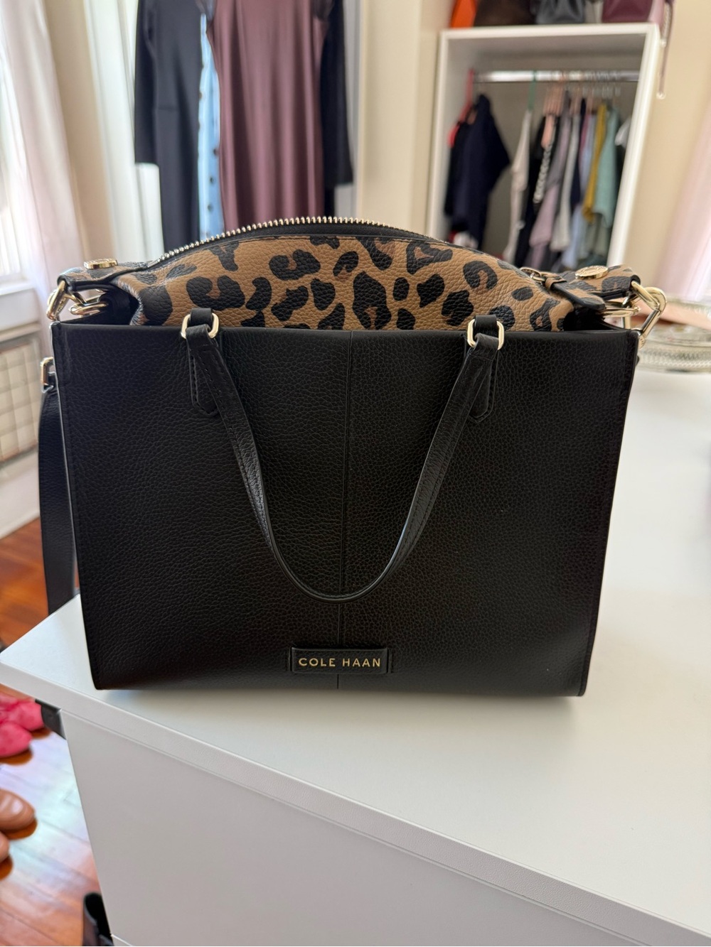 Cole Haan Peebled Leather Tote